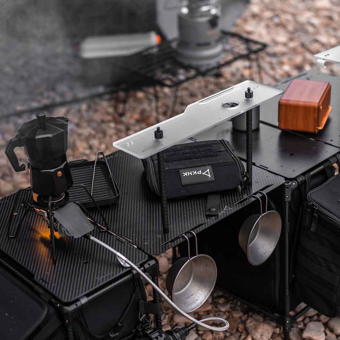 Lightweight Tactical-Style Camping Table & Trolley - First Backer