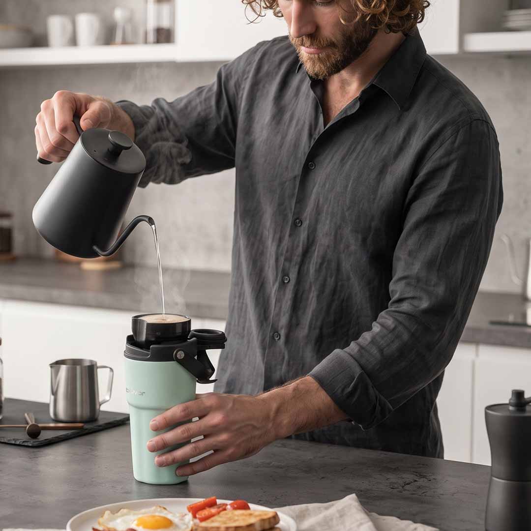 This Tumbler Brews Your Coffee, Too