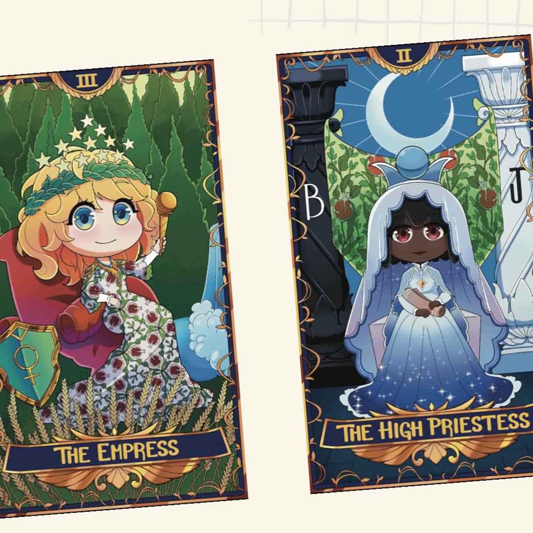 Chibi Art-Style Tarot Card Deck