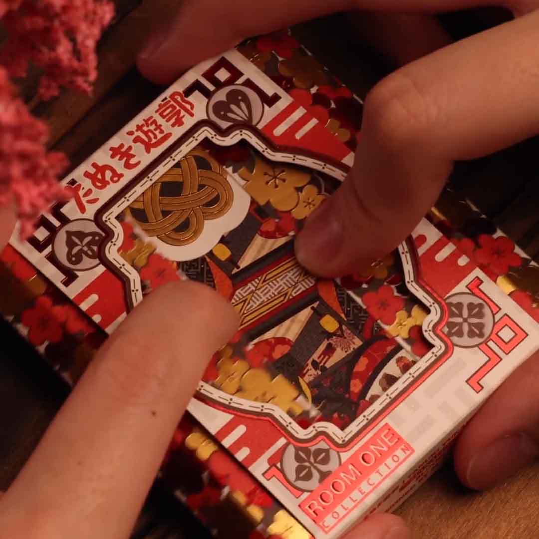 Japanese-Inspired Deck With Illustrated Hidden Tales