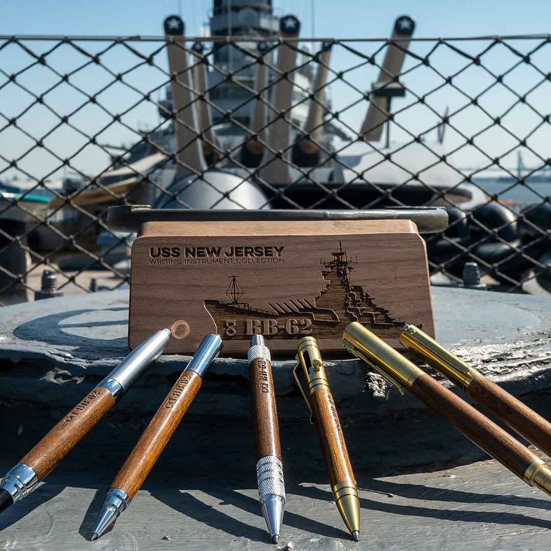 Writing Tools Crafted From The Decks Of BB-62