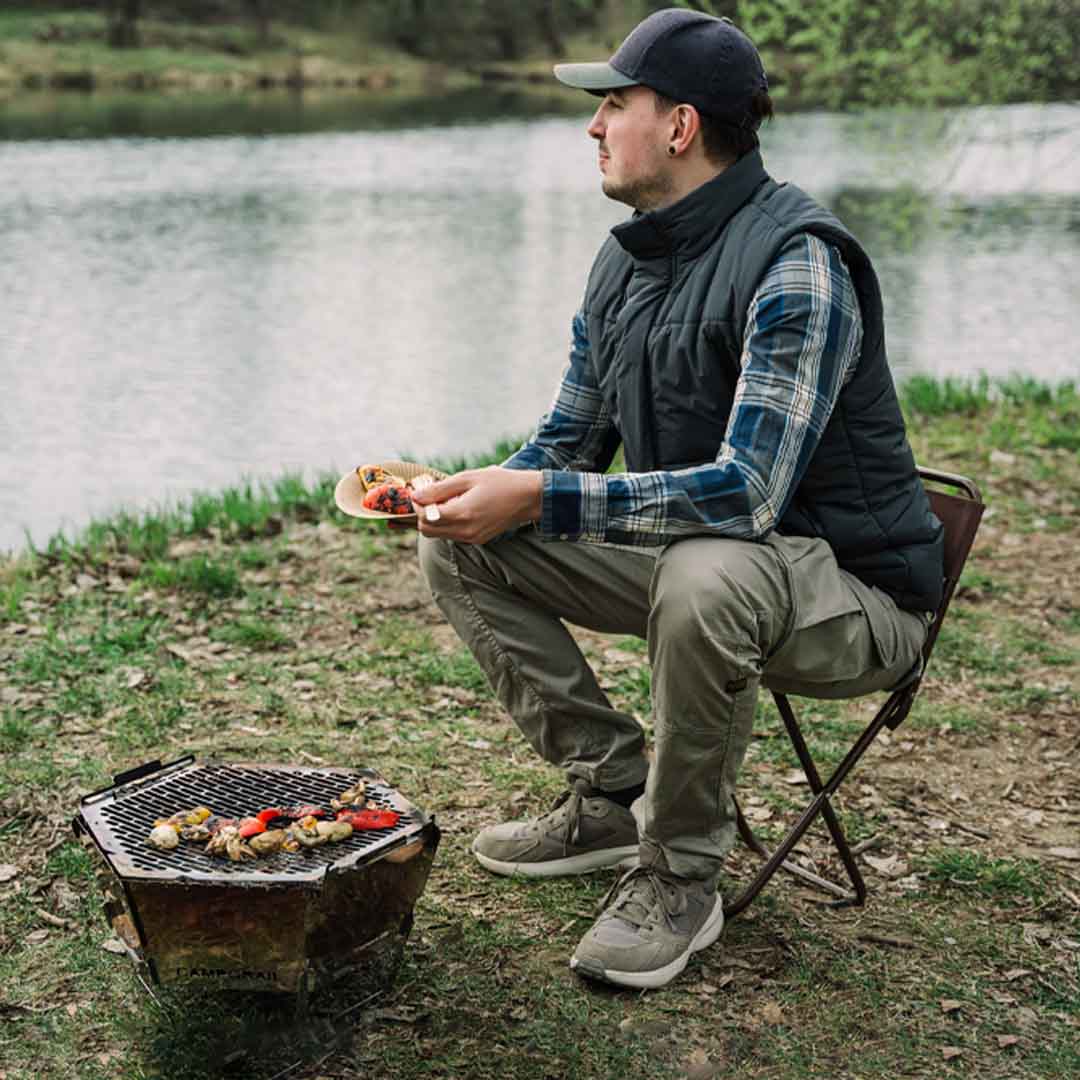 Flat-Pack Grill With Stove-Like Control