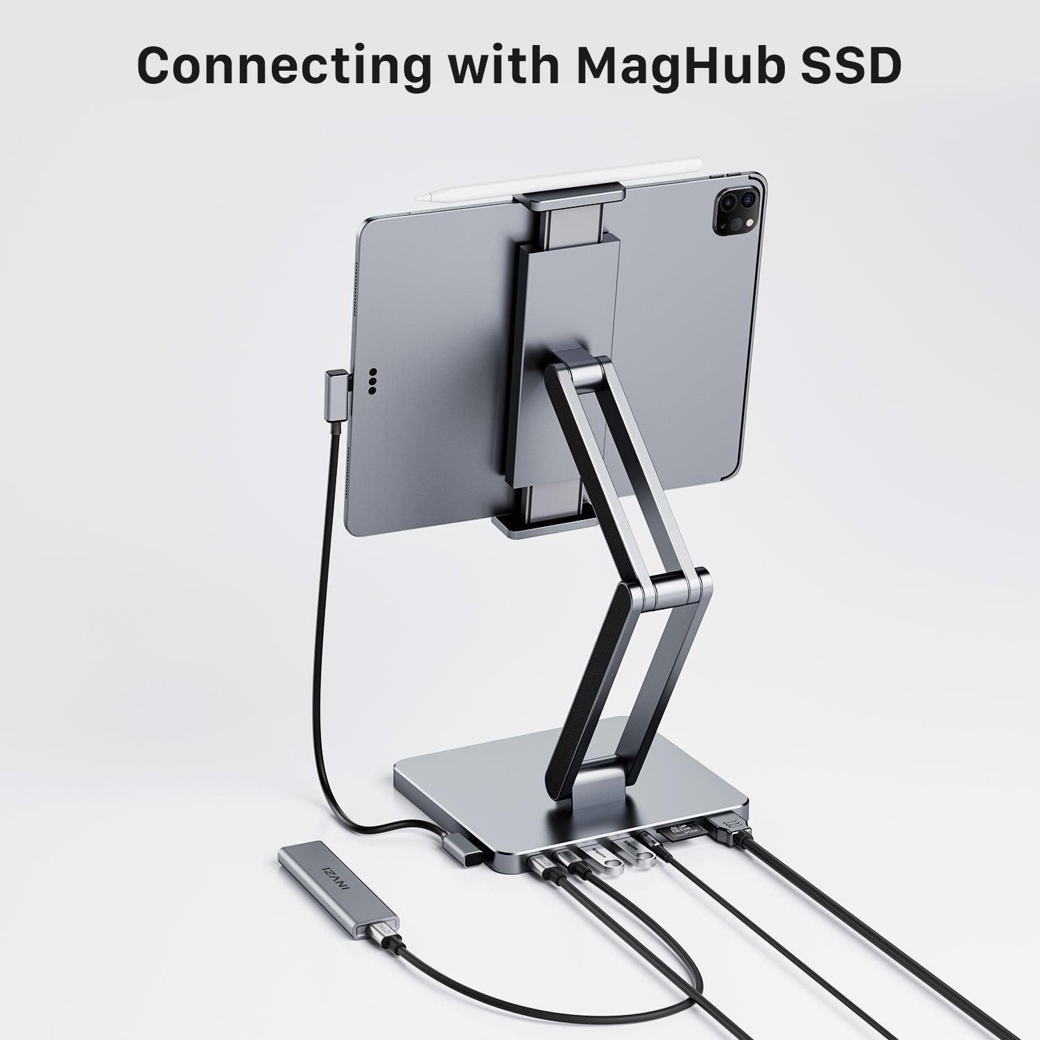 INVZI MagHub 3 - Supercharge Your Tablet with 8-in-1 Docking Station