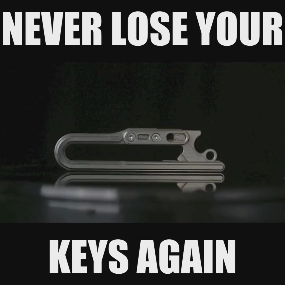 Titanium Keychain With Gravity Lock