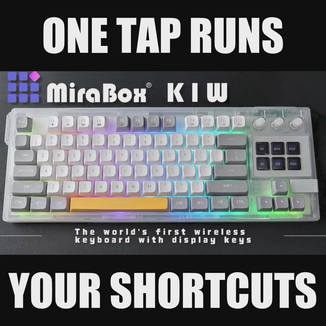 Wireless Mech Keyboard With LCD Keys